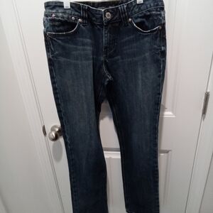 Banana Republic Size 8 Straight Leg Classic Denim Blue Jeans
